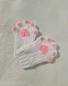 Crochet Cat Paw Gloves