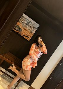 Abstract Print Mini Dress