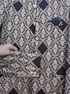 Elegant Embroidery Prince Coat With black pant