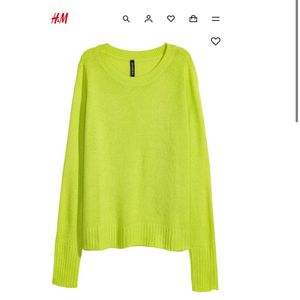 new oversized Neon Green H&M sweater (b1g1)
