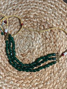 Emerald Green Beaded choker