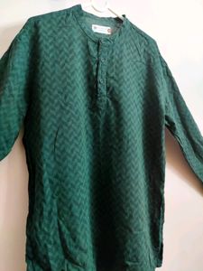 ethinc green kurta for men