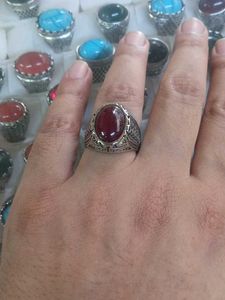 Small RedStone Rings for Men