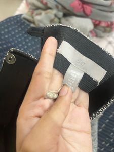 H&amp;M Gray Tweed Mini Skirt