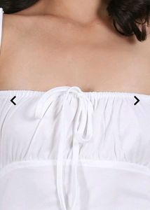 Chic Dresses: Black Top &amp; White Dress🧿🙈🥰