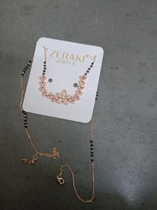 Rose Gold Floral Mangalsutra