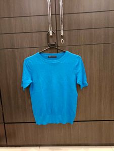 Blue Short Sleeve Top