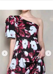 Floral One-Shoulder Dress