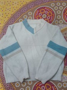 Stylish V-Neck Knit Sweater