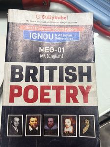 British Poetry - IGNOU MEG-01