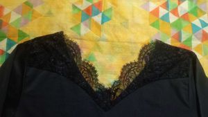 2 Combo 🖤Black Lace Top &amp;🧡 Regular Wear Tops