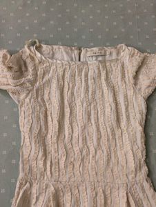 Textured Cream Dress