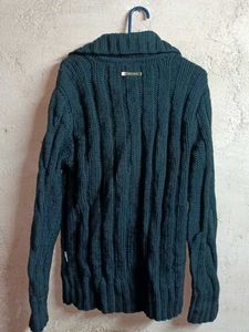 Heavy Winter Cable Knit Cardigan Woolen Sweater
