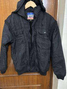 🆕Men’s Jacket with Detachable Hood &amp; Sleeves