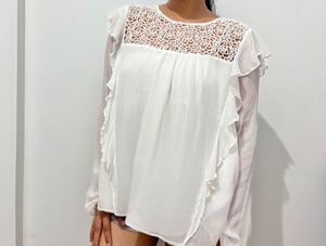 Elegant White Lace Top