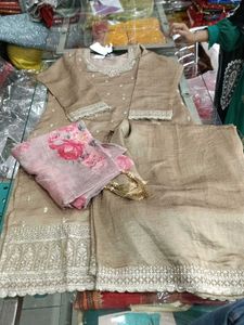🤩New Elegant Embroidered Kurta Set With Dupatta🤩