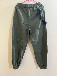 Olive Green Casual Pants