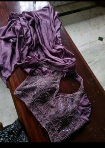 Purple Lehenga with Intricate Sequin