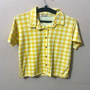 Yellow Checkered Top