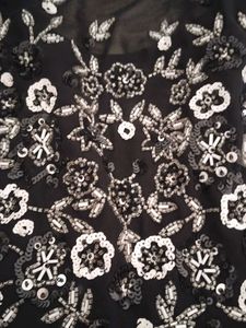Embellished Party Wear Black Gown!!