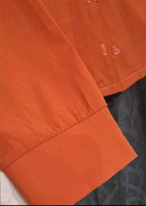 Rust-Colored Button-Down Shirt