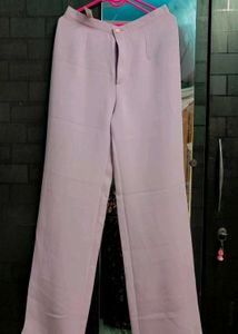 Lilac Wide Leg Trousers