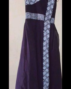 🍷 Elegant Wine Embroidered Party Wear Dress 🍷🔥