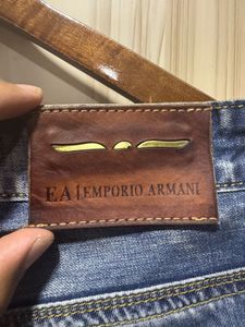 Emporio Armani Blue Straight Fit Jeans