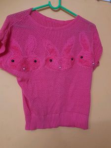 Pink Color Cute Top