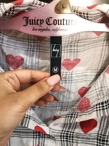 Juicy Couture Heart Plaid Top
