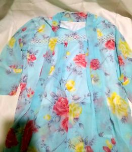 Floral Print Chiffon Blouse