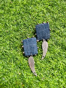 Denim Earrings