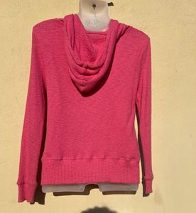 Pink Zip-Up Hoodie