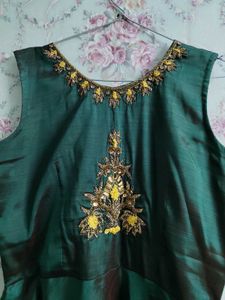 Elegant Ethnic Gown With Shrug