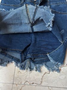 Denim Skort