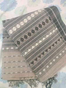 Striped Patterned Fabric Cotton Saree