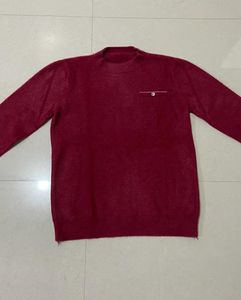 Burgundy Knit Pullover