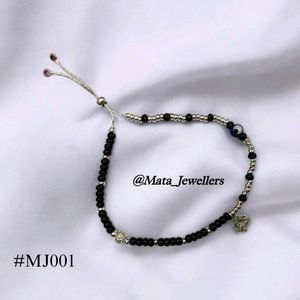 Silver Evil Eye Protection Anklet