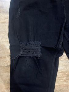 Freakins black Distressed Denims