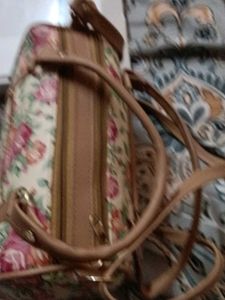 Floral Print Satchel Bag