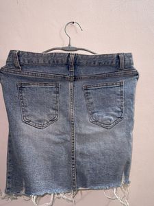Denim Mini Skirt