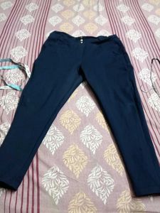 Navy Blue Casual Pants