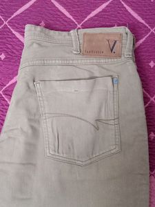 Van Heusen Men Khaki Denim Jeans