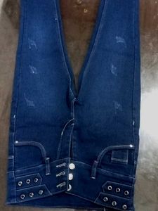 Navy Blue MICRA Denim High Waist Jeans