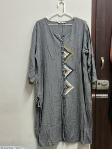 Grey Ethnic Style Kurta