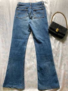 Fitted Flared Denim