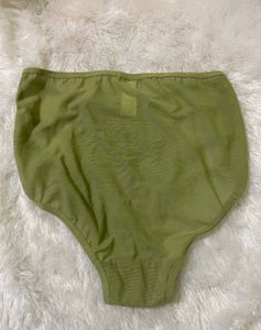 Olive Green Cotton Panties