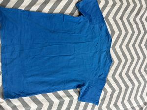 A Perfect Solid Blue T Shirt W Free Kurti