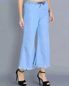 Wide Leg Denim Pants