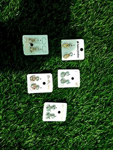 Earring Studs - 5 Pairs